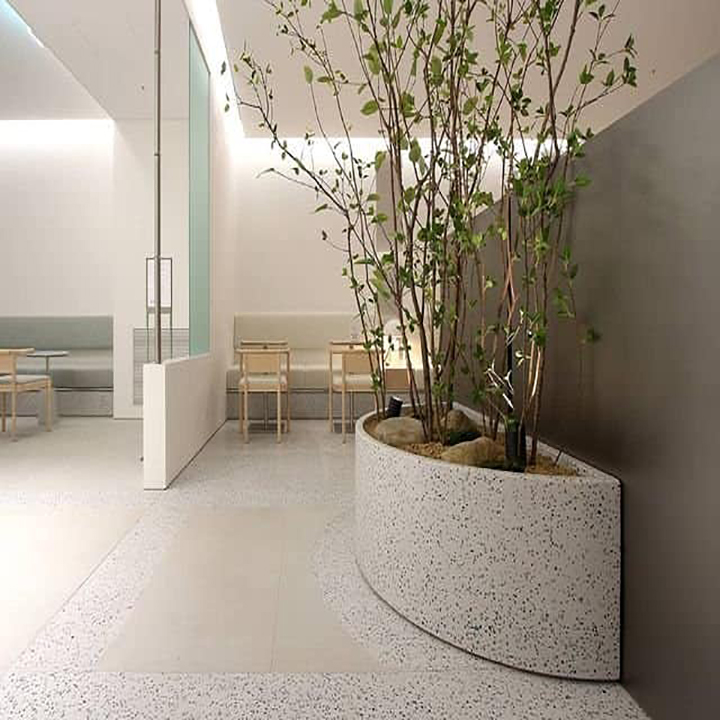 Chậu trồng cây đá mài Terrazzo