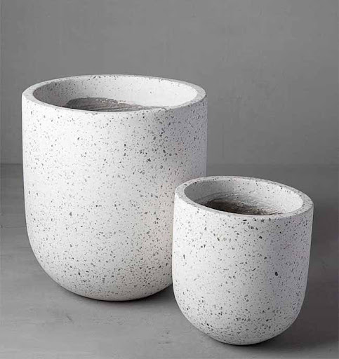 Chậu trồng cây đá mài Terrazzo