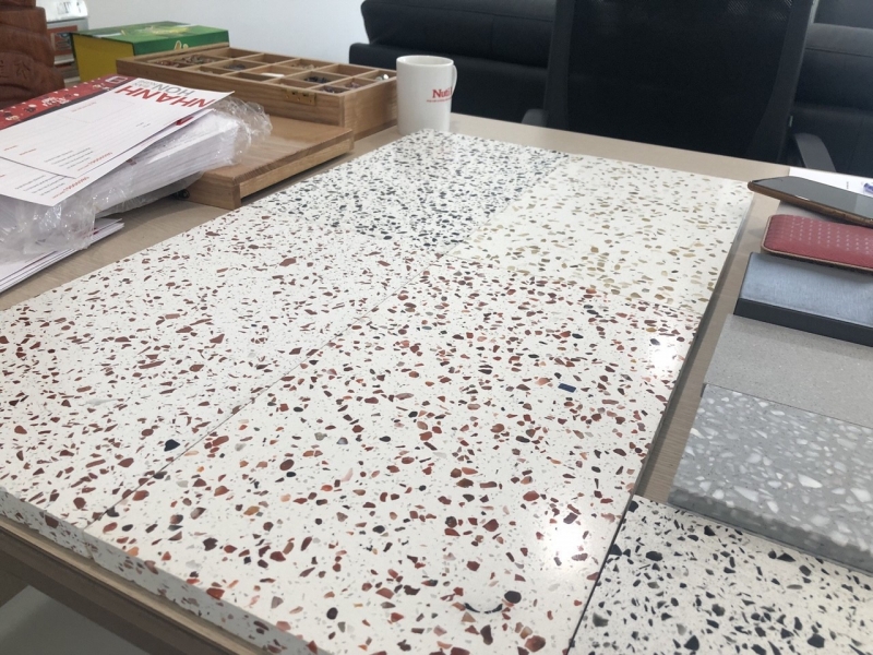Thi công sàn đá mài Terrazzo