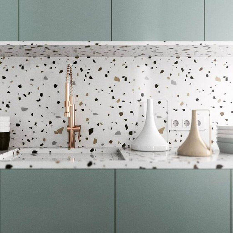 Thi công bàn bếp Terrazzo