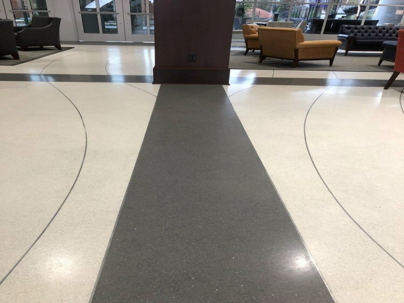 Thi công sàn đá mài Terrazzo