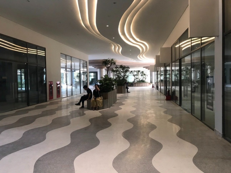 Thi công sàn đá mài Terrazzo