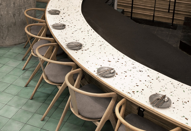 Bàn đá mài Terrazzo