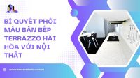 Bí quyết phối màu bàn bếp terrazzo hài hòa với nội thất