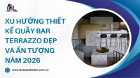 Xu hướng thiết kế quầy bar Terrazzo đẹp và ấn tượng năm 2026
